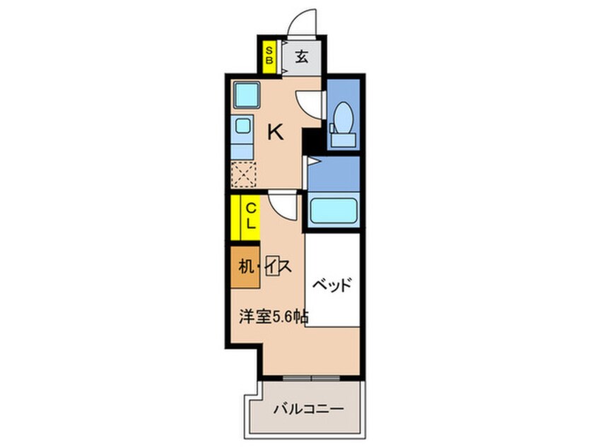 間取図 リビオセゾン神戸元町