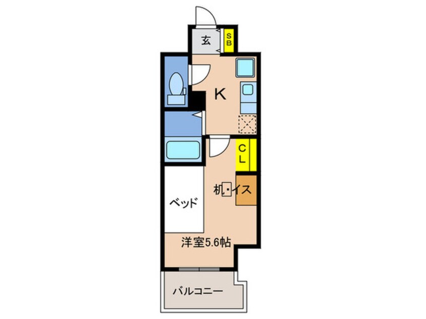 間取図 リビオセゾン神戸元町