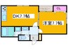 ＰＡＬＡＣＥＨＩＲＡＩ 1DKの間取り