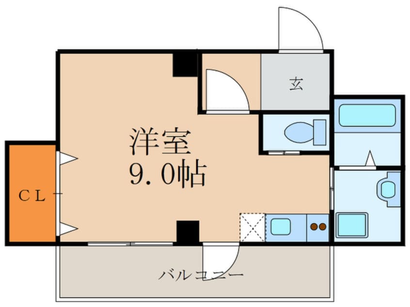 間取図 スプリ－ム新大阪