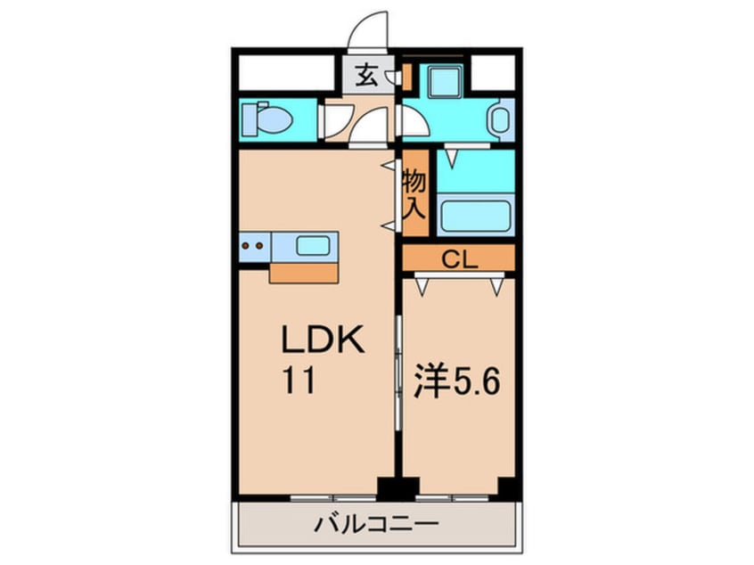 間取図 ｱﾝﾌﾟﾙﾌｪｰﾙｴﾀﾝ・ｾﾙﾏﾝ昆陽