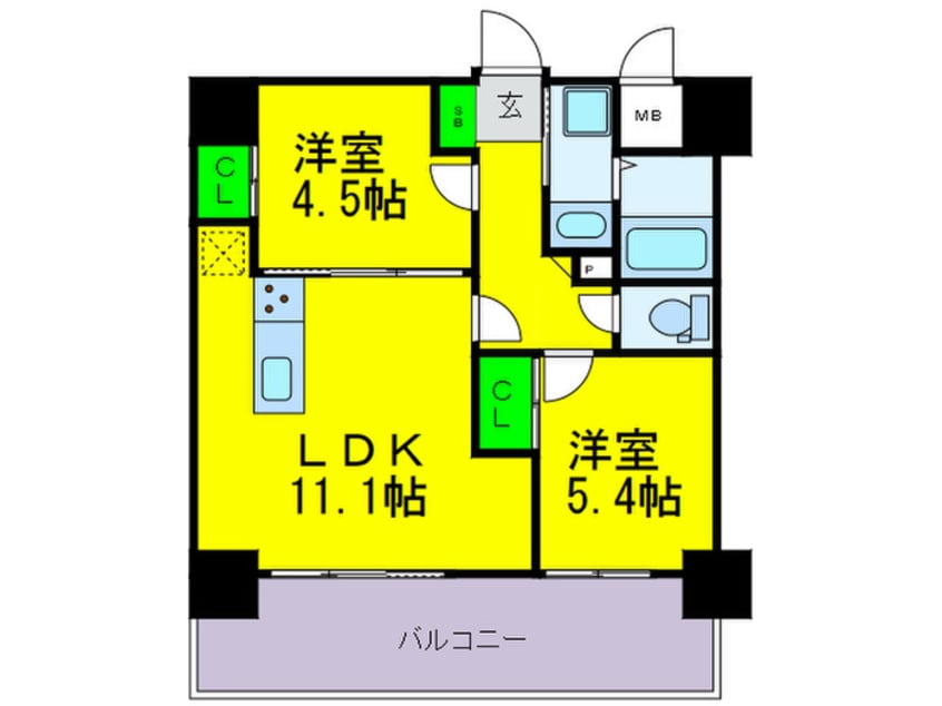 間取図 ネオクレンツ川西