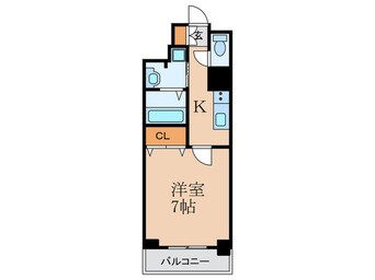 間取図 ハビテ靱センターコート