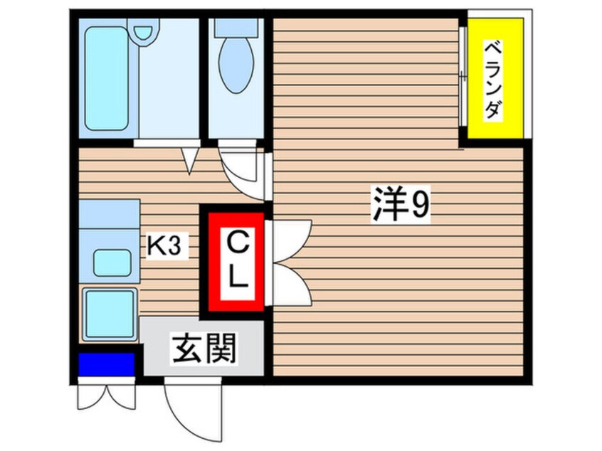 間取図 コモド嵯峨