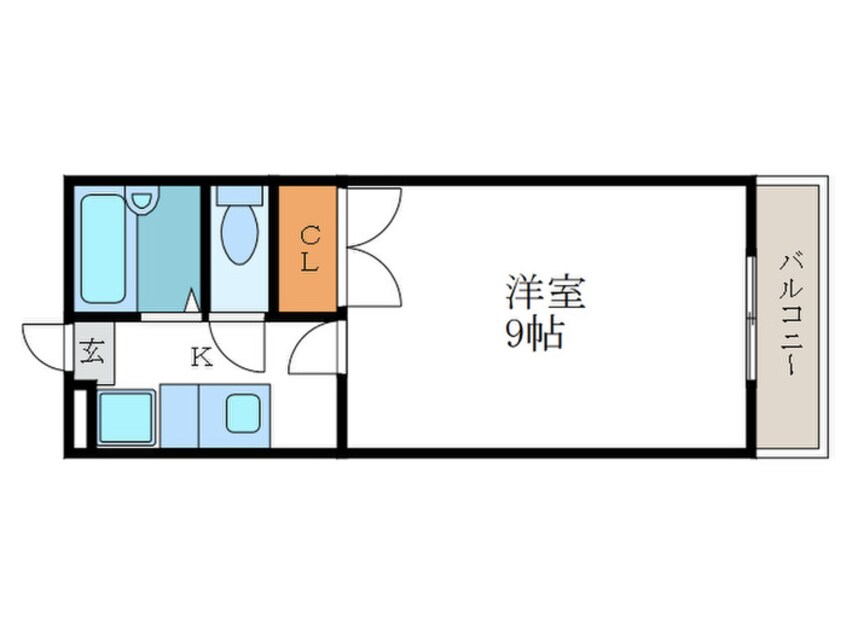 間取図 コモド嵯峨
