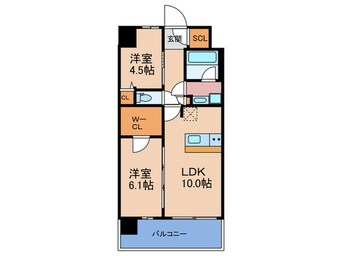 間取図 仮)ｽﾌﾟﾗﾝﾃﾞｨｯﾄﾞ梅田ｸﾞﾗﾝﾉｰｽ