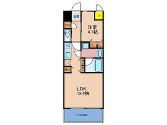 間取図 仮)ｽﾌﾟﾗﾝﾃﾞｨｯﾄﾞ梅田ｸﾞﾗﾝﾉｰｽ