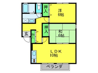 間取図 ﾊﾟ-ｸﾊｲﾑB棟