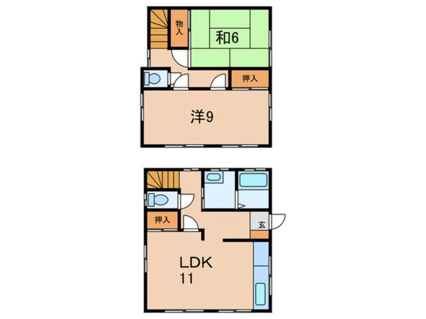間取図 泉が丘貸家