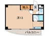 メイフェア２ 1Rの間取り