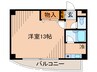 メイフェア２ 1Rの間取り