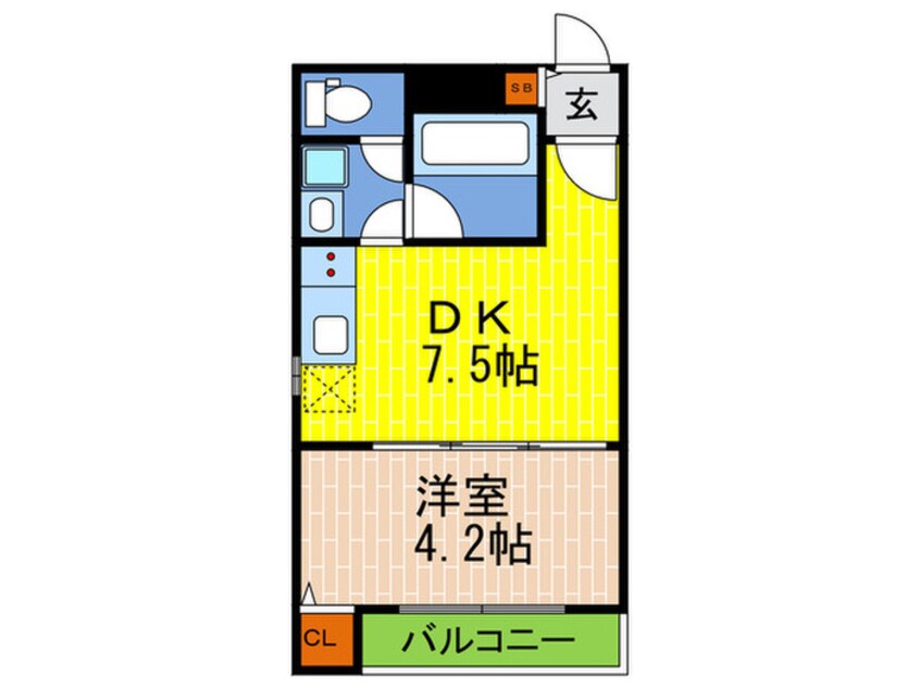 間取図 ＡＬＥＧＲＩＡ長田大塚町