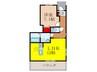 アベニ－ル五月丘 1LDKの間取り