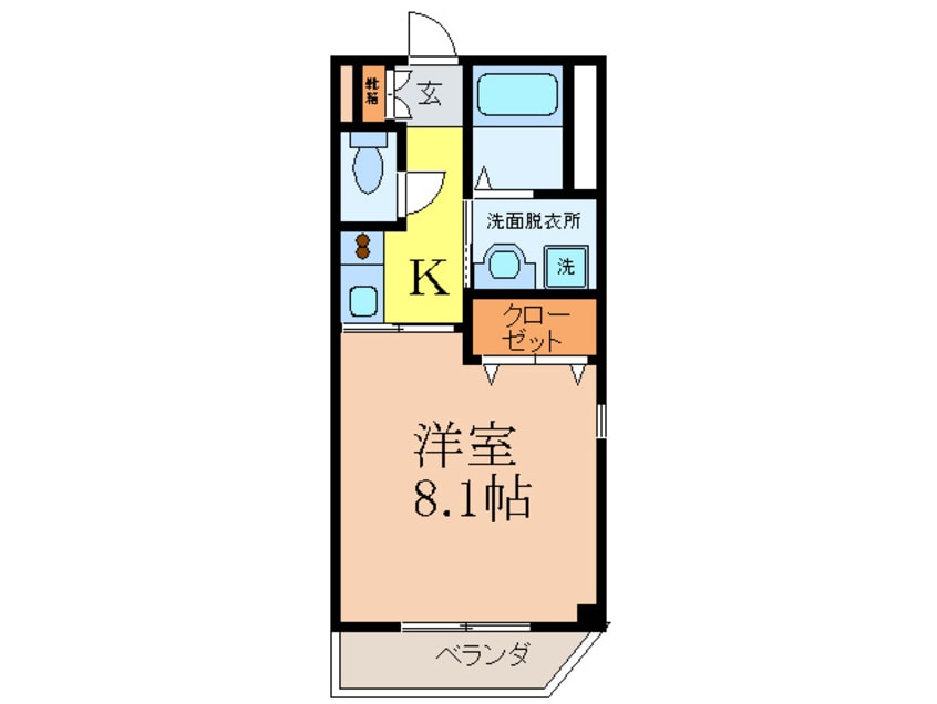 間取図 ＣＯＲＡＺＯＮ　ＰＡＬＡＣＩＯ