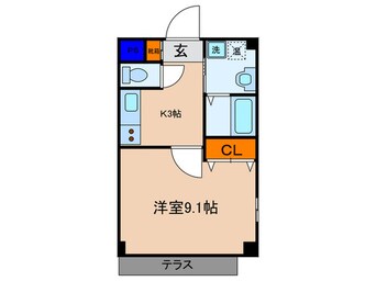 間取図 ビュ－コ－ト東山Ⅱ