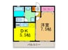 春風 1DKの間取り