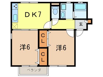 間取図 パセオ越水
