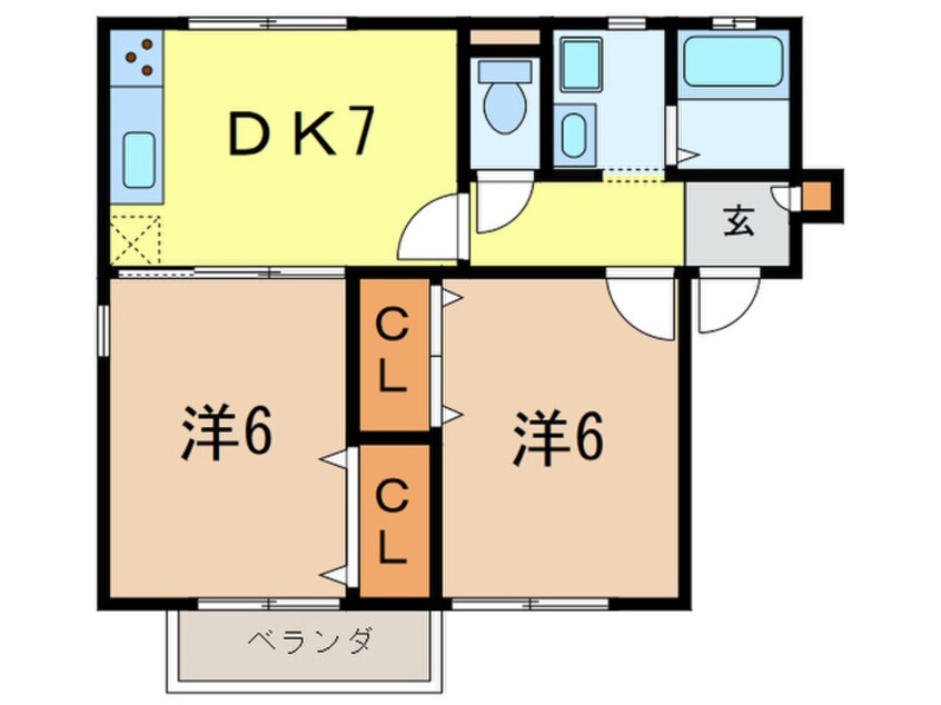 間取図 パセオ越水
