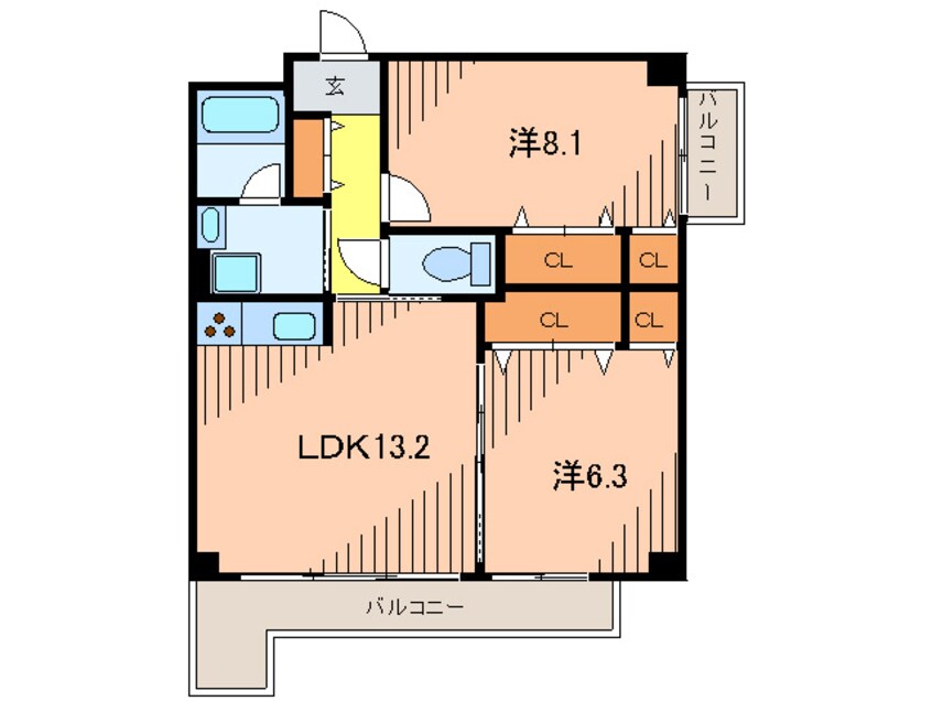 間取図 メイプルコ－ト宝塚