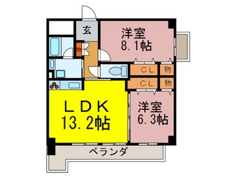 間取図 メイプルコ－ト宝塚
