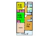 長楽ビル 3DKの間取り