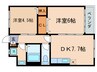 ＣＯＭＦＯＲＴＴ２ 2DKの間取り