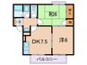 クラスタ－６２６ 2DKの間取り