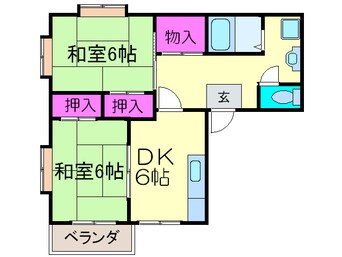 間取図 ＬＫフレンスィダ－２番館