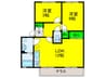 ハイツ菅原Ａ棟 2LDKの間取り