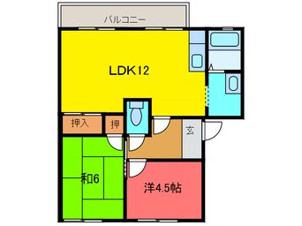 間取図 ハイツ菅原Ａ棟