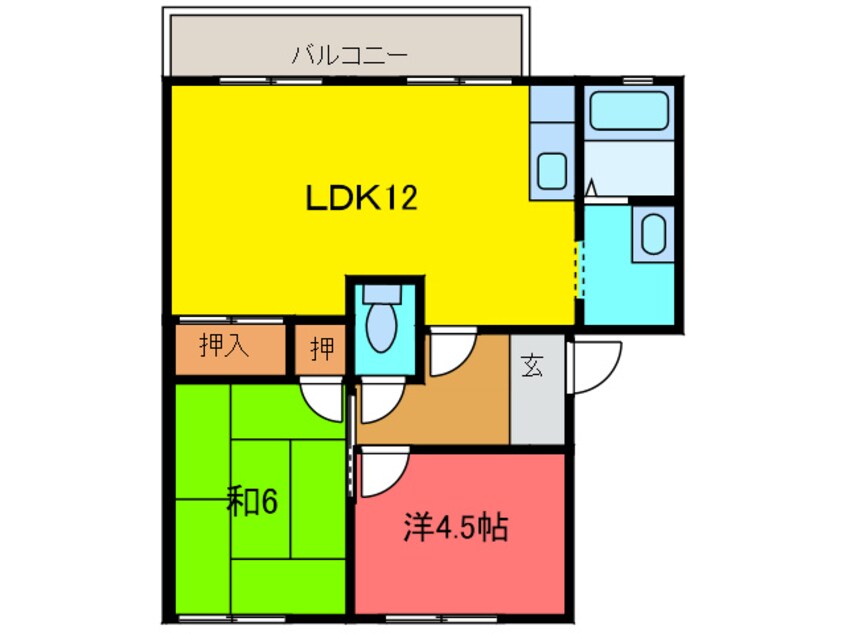 間取図 ハイツ菅原Ａ棟