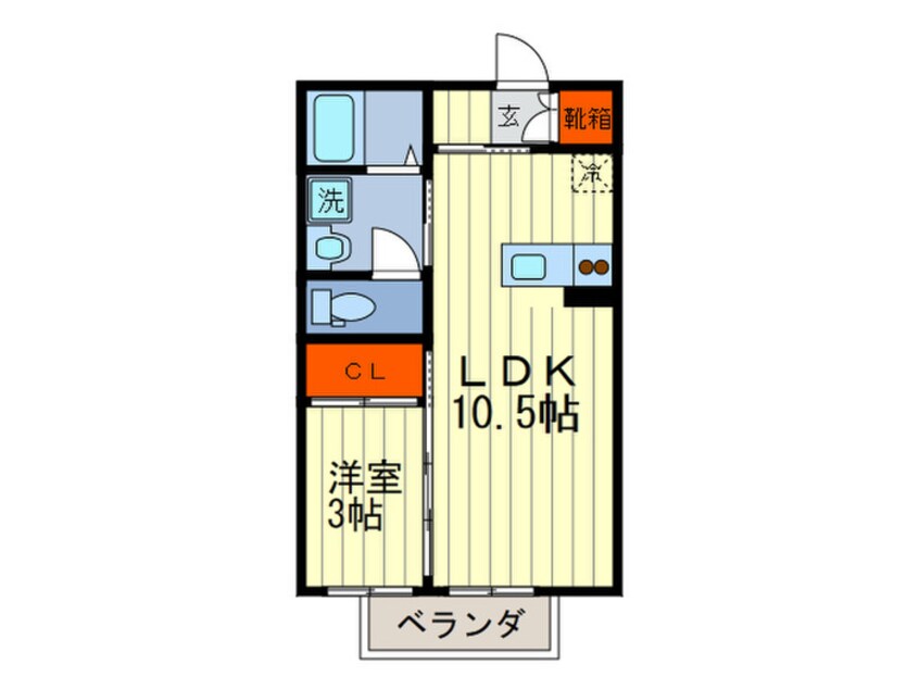 間取図 グランフィ－ルド