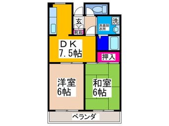 間取図 ボヌールⅡ