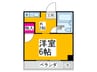 コスモ深井 1Kの間取り
