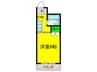 I Cube 流町 1Kの間取り
