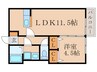 ベル・エキップ 1LDKの間取り