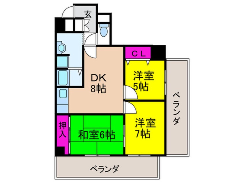 間取図 南海住之江ユーリプラザ