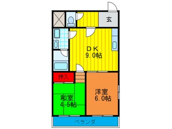 間取図 メルヘンハイツ　大久保