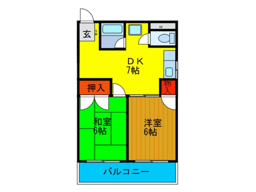 間取図 毛利マンション