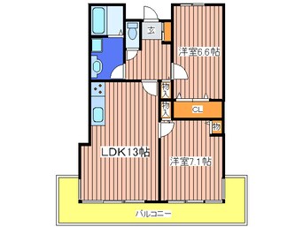 間取図 ロイヤルハイツ今福鶴見駅