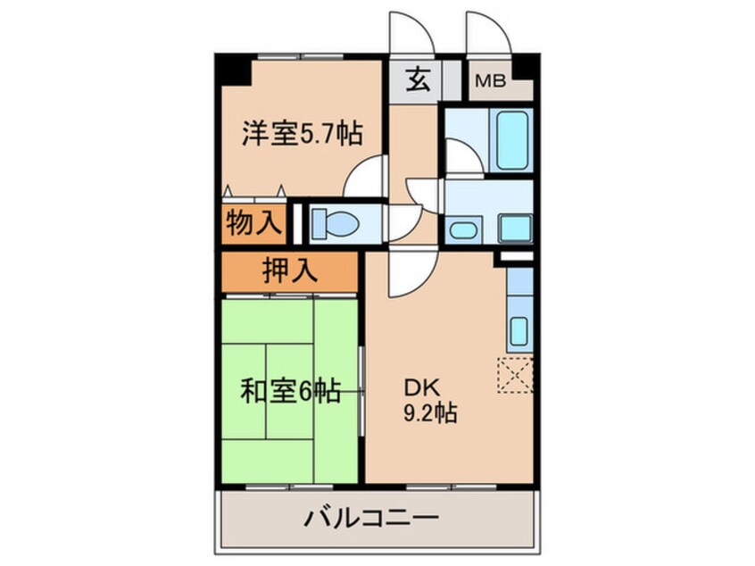 間取図 EAST　NAGARE