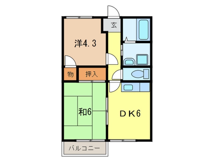 間取り図 ハイツ香風Ⅱ