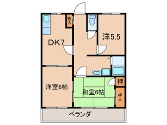 間取図 セントラルウエスト