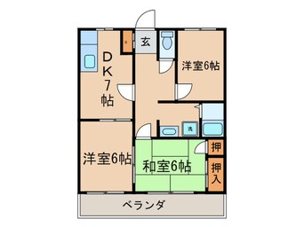 間取図 セントラルウエスト