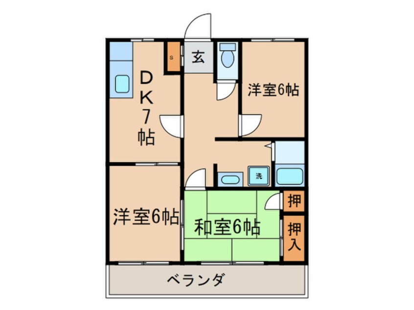 間取図 セントラルウエスト