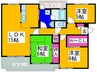 ファラン道明寺 3LDKの間取り