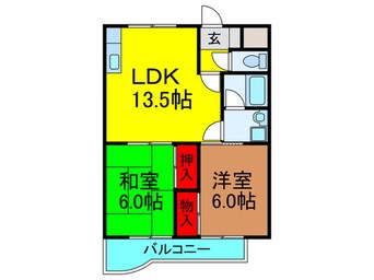 間取図 ロータリーマンション村野Ａ