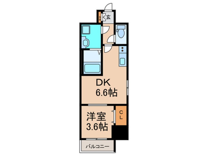 間取図 メルベージュ此花