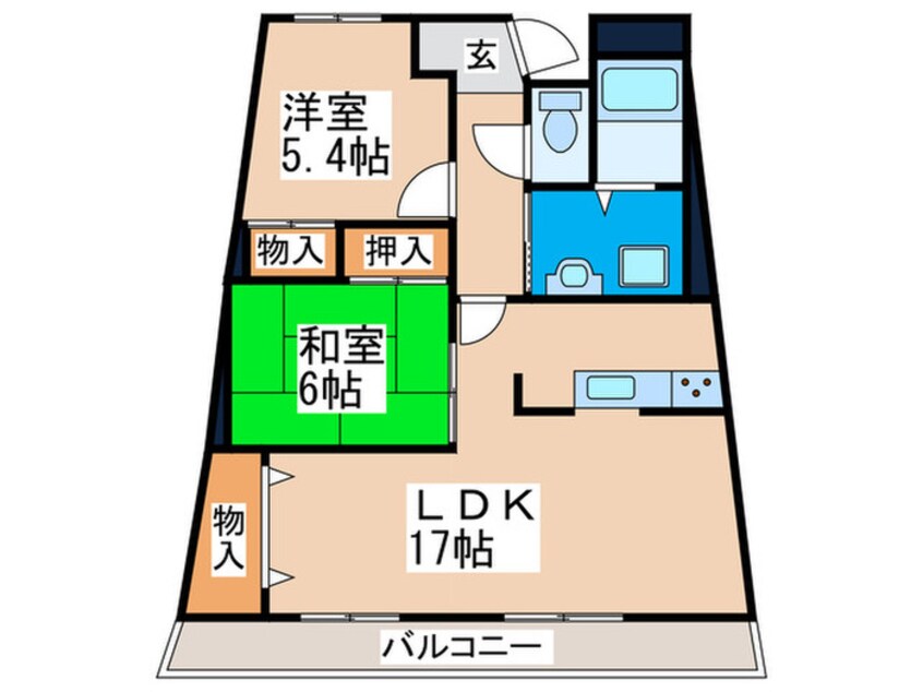 間取図 エスポアール岩根