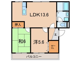 間取図 グリシ－ヌ